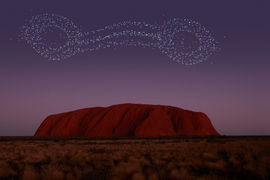 Lights, lasers, action! New drone show coming to Australia's Uluru
