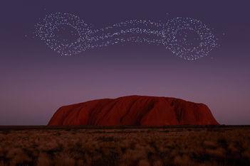 Lights, lasers, action! New drone show coming to Australia's Uluru