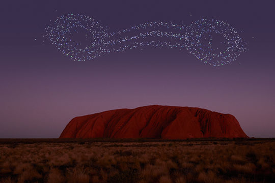 Lights, lasers, action! New drone show coming to Australia's Uluru