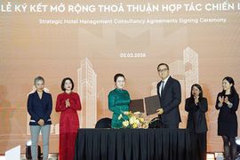 A new Marriott is rising near Hanoi convention centre