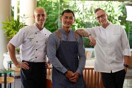 Three's a creative crowd at this Bali resort