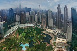 Kuala Lumpur Convention Centre stands tall amid giants