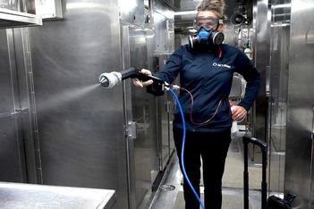 Self-disinfecting fleet makes a splash