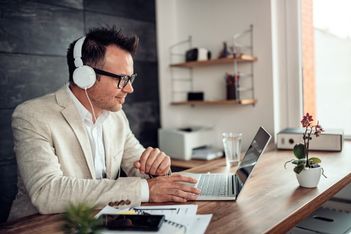 Video conferencing: managing one’s image