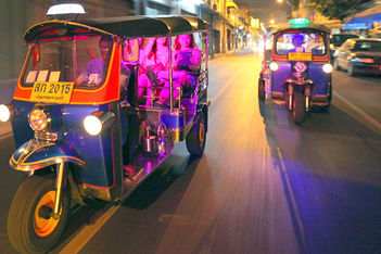Hot Idea: Paint the town red in tuk tuks