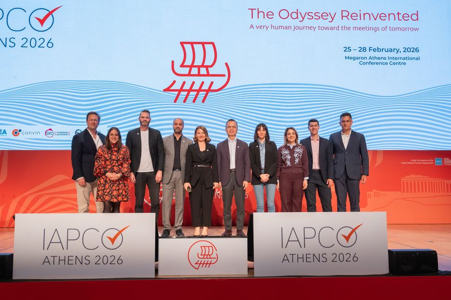 Jason Yeh (fifth from right) voted president-elect of IAPCO.