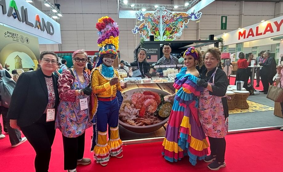 Offering food and drinks, the Sarawak pavilion at IMEX Frankfurt saw a steady stream of visitors from all over the world.
