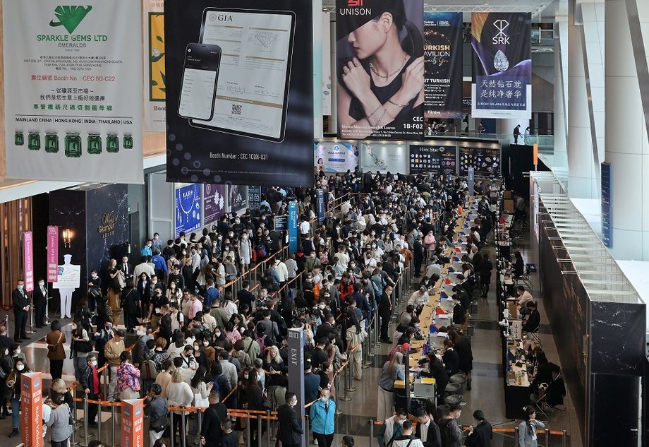 The International Jewellery Show at Hong Kong Convention and Exhibition Centre.