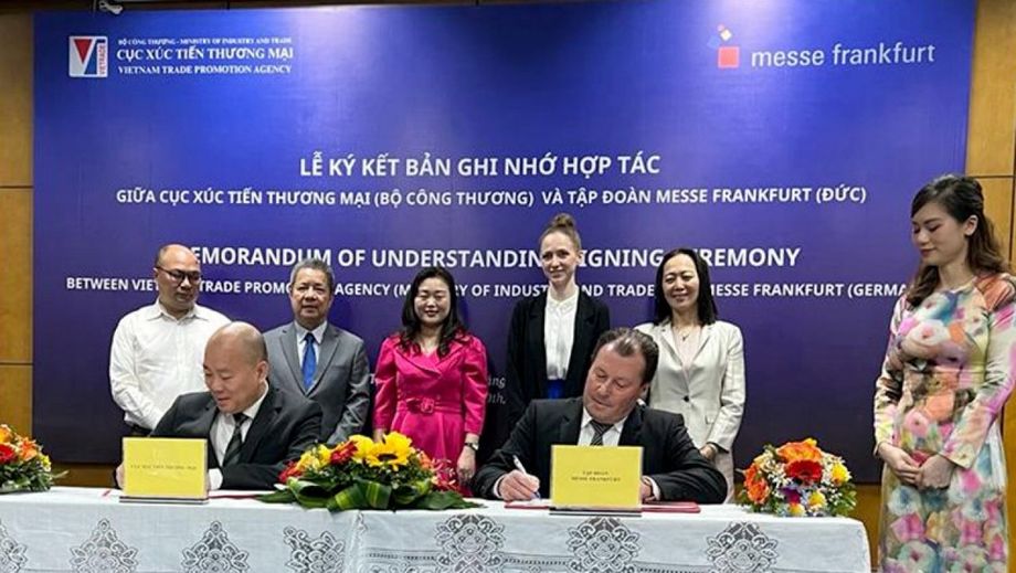 Messe Frankfurt signed a Memorandum of Understanding (MoU) with the Vietnam Trade Promotion Agency (VIETRADE) in March.