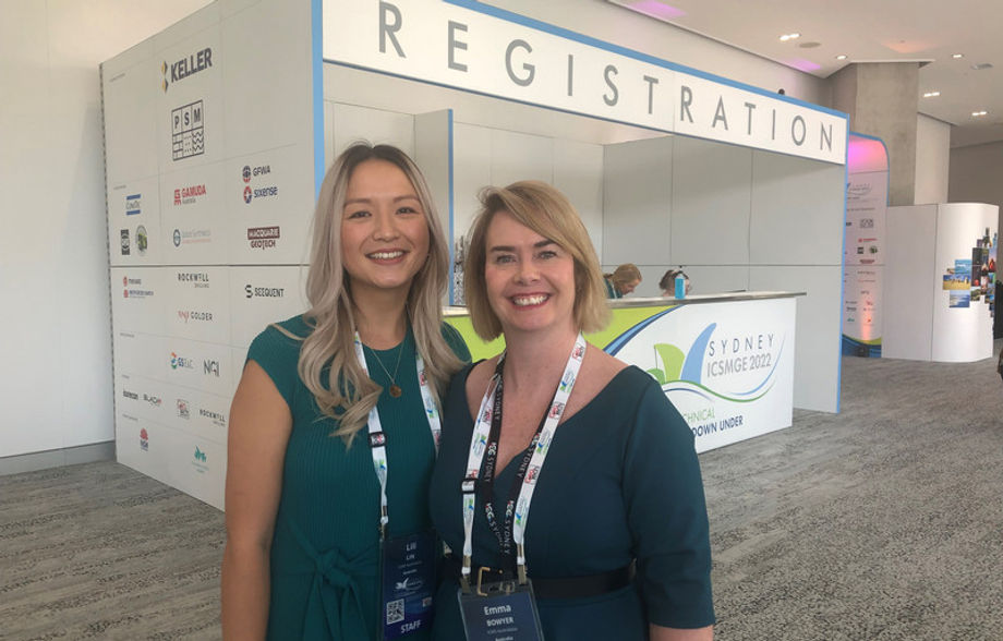 ICMS Australasia MD Emma Bowyer (left) reported a strong attendance of more than 1,300 delegates at ICSMGE 2022.