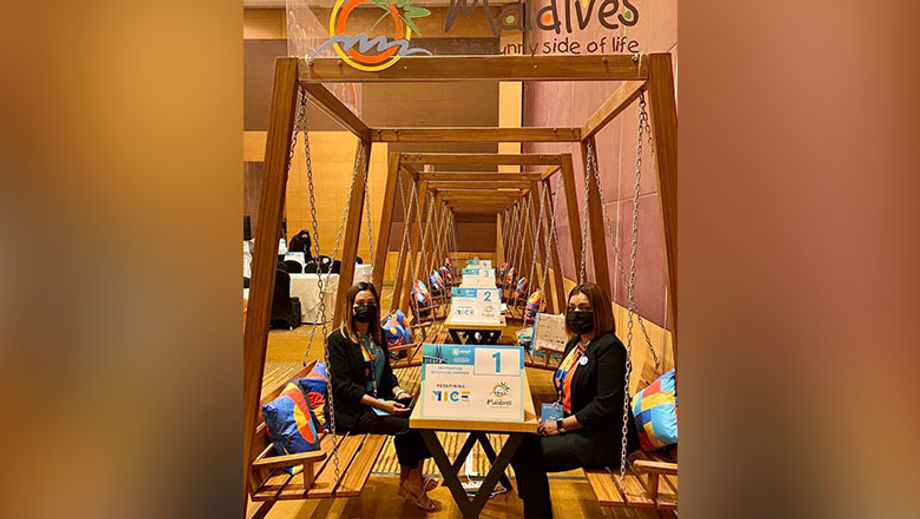 To drive home the new campaign message, the Maldives team brought in the traditional joali — a swing chair — for its exhibition booth at the recent MILT Congress.
