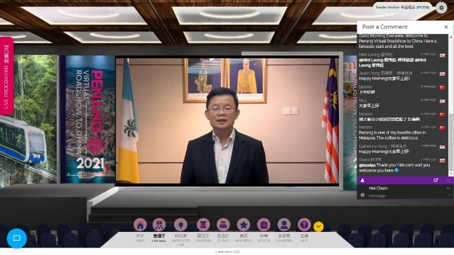 Chief minister of Penang, Chow Kon Yeow.