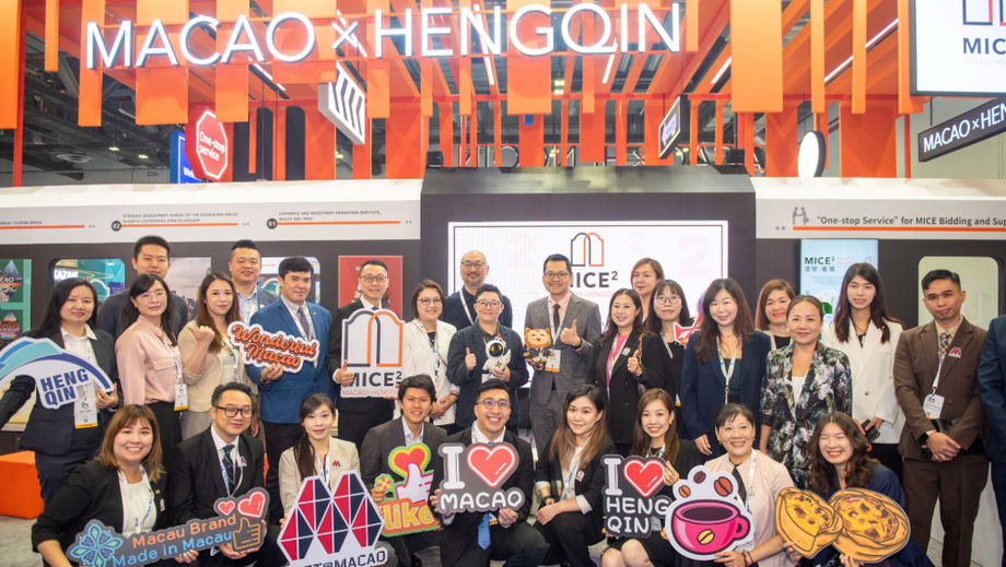 The Macao-Hengqin delegation at The Meetings Show Asia Pacific 2025, which took place in Singapore from 16-17 April.