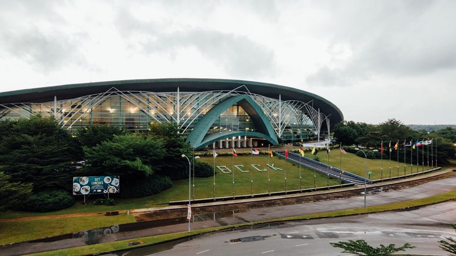 The Borneo Convention Centre Kuching, soon to be joined by the timber-framed BCCK2 as the city makes room for larger events.