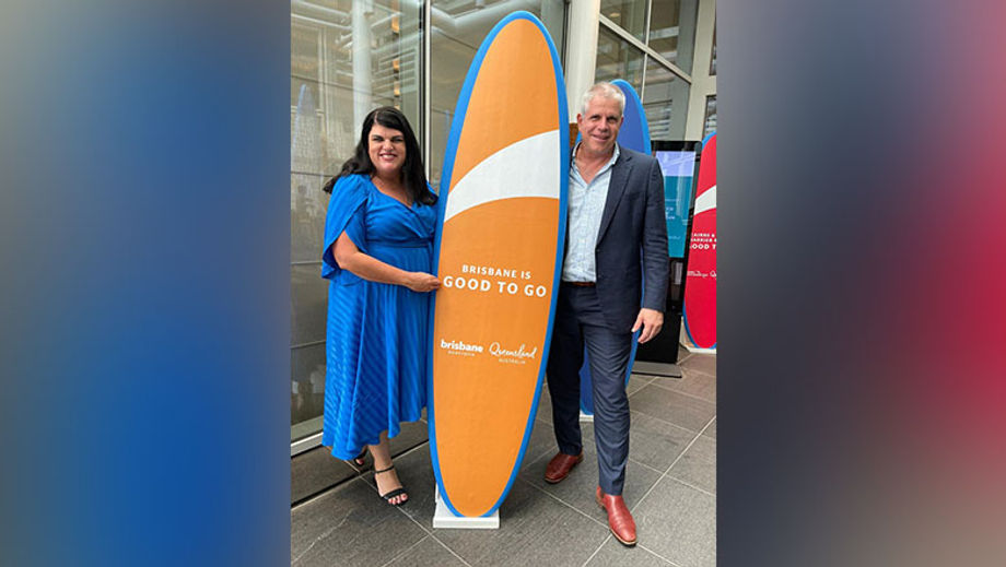 Brisbane Economic Development Agency’s GM for Tourism, Business and Major Events Lorelle Chittick (left) and CEO Anthony Ryan share insights on Brisbane's initiatives to drive MICE.