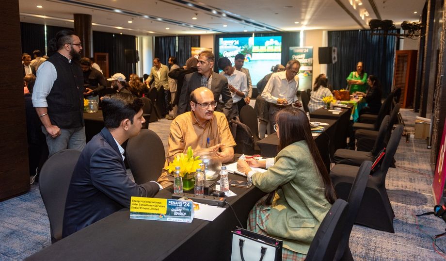 Busy time: Mumbai attendees.