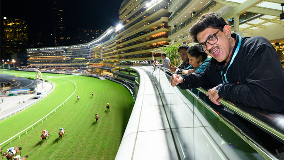 Indian MICE agents at Happy Valley Racecourse.