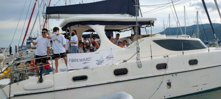 The group from Forward Realty on a sunset cruise in Langkawi.