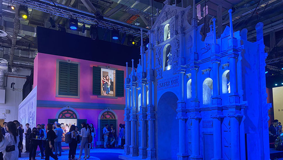 Picture perfect: a replica of the Ruins of St Paul’s at The Macao Showcase.
