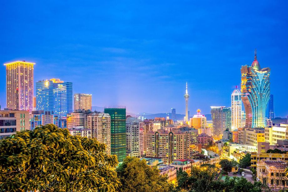 Macao at night.