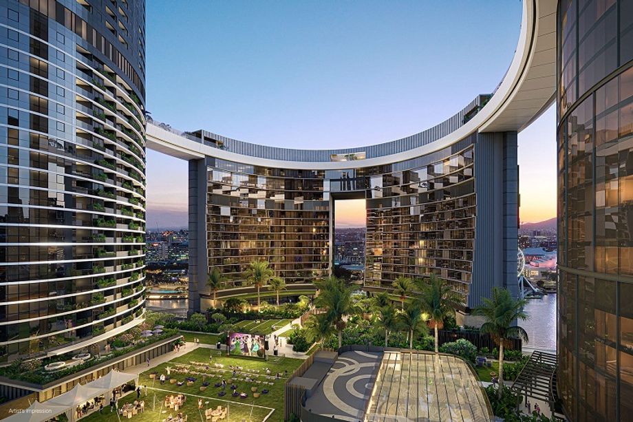 The AU$3.6 billion Queen’s Wharf project in Brisbane’s central business district will feature recreational and events spaces.
