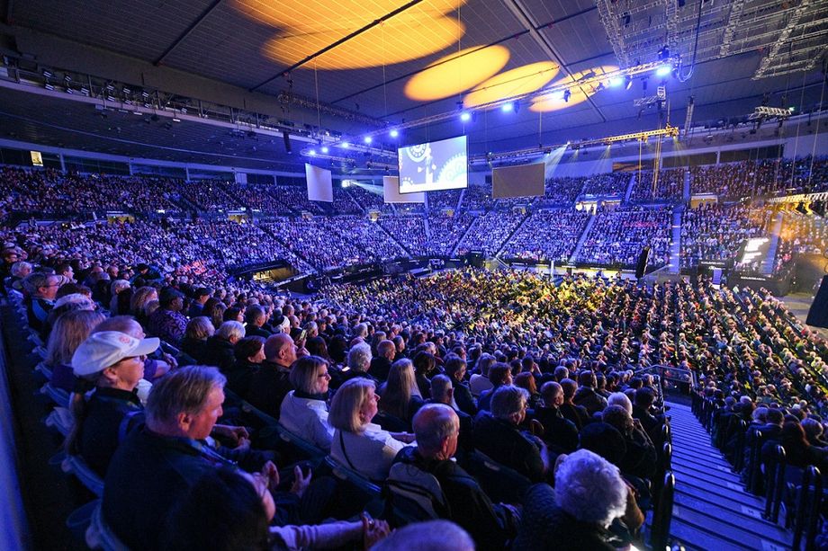 Opening ceremony of the annual Rotarian convention.