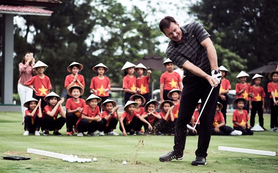 Nick Faldo, in Central Vietnam to host the Faldo Series Asia Grand Final.