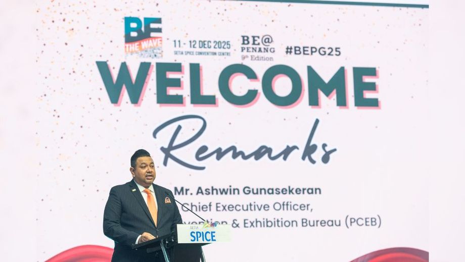 Power in people: PCEB CEO Ashwin Gunasekeran speaking at BE @ Penang 2025.