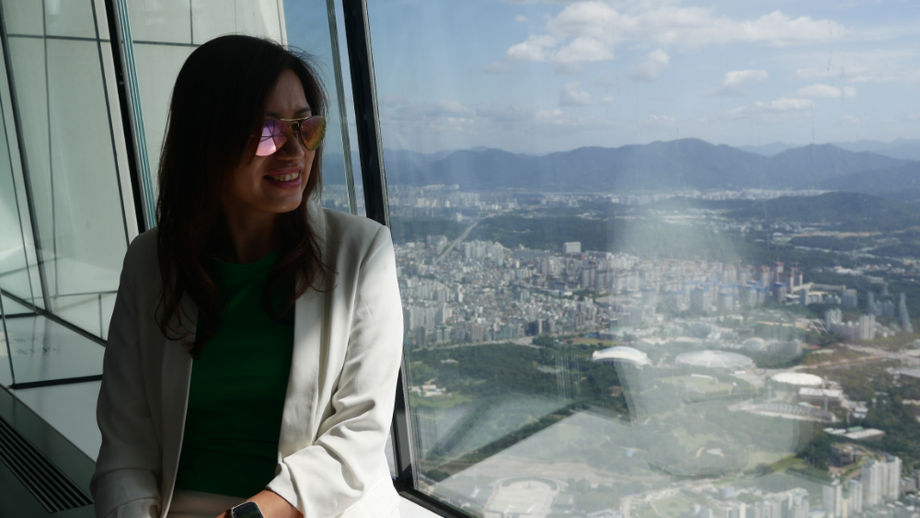 The view from Seoul Sky tower.