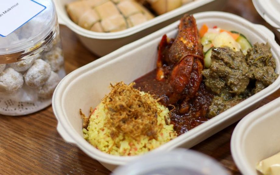 Food for delivery, from SICC’s kitchen.