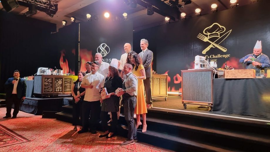 The judges and winners of the Chef’s Challenge held at The Londoner Macao’s Smart Stage.