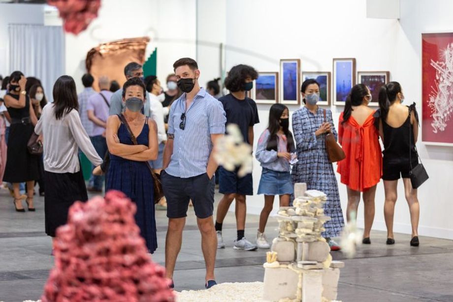 Groups were limited to a maximum of four people, among other safety measures at the Hong Kong Convention & Exhibition Centre.