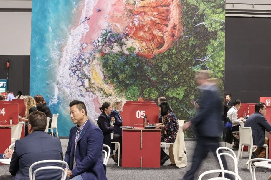 In a twist to traditional trade events, buyers remained stationary while sellers went about between appointments.
