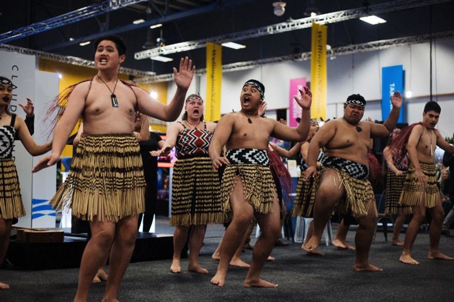 The traditional Maori Haka at the opening of the 25th anniversary of MEETINGS in Auckland.