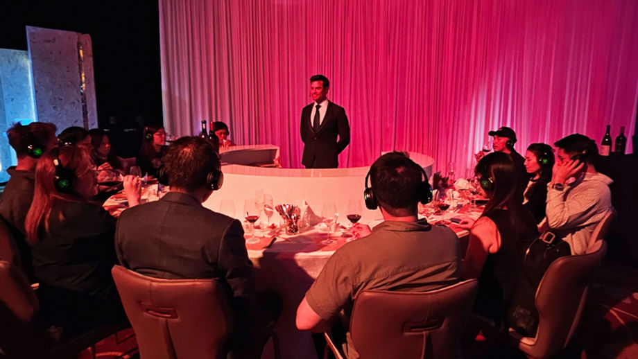 Wine pairing sessions with headphones bring private sommelier experiences to groups.