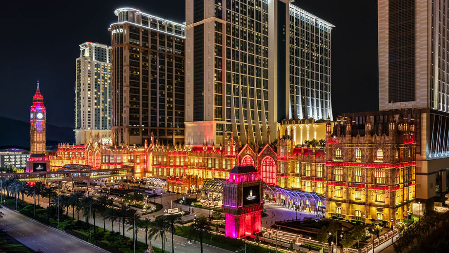 A landmark on Macao’s Cotai Strip, Sands Resorts Macao comprises three integrated resorts: The Londoner Macao (pictured), The Parisian Macao and The Venetian Macao.