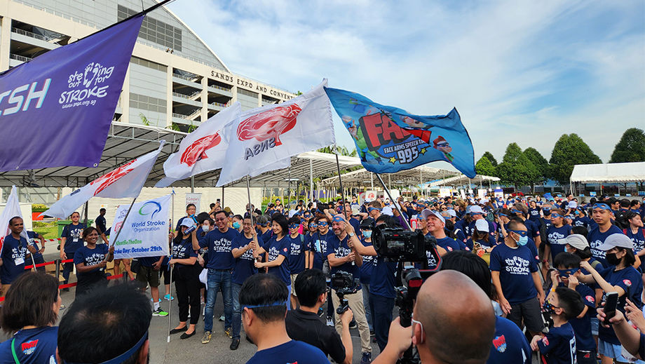 As part of the World Stroke Congress 2022, the Singapore National Stroke Association organised a fundraising walkathon to raise stroke awareness and funds for survivors and caregivers to commemorate World Stroke Day.