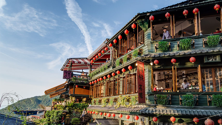 Jiufen, a mountain town in northeastern Taiwan, is known for its narrow alleyways packed with tea houses.