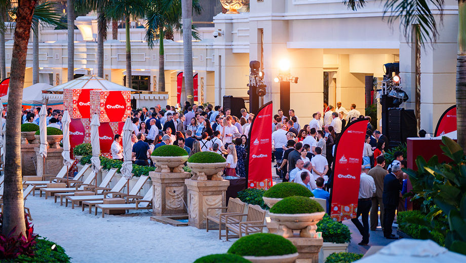 A welcome reception at Galaxy Macau's Grand Resort Deck offered opportunities for networking while enjoying Macanese-inspired cocktails.