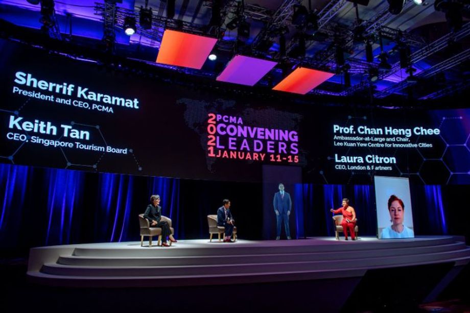 Singapore engaged audiences in new ways at PCMA Convening Leaders 2021, where PCMA President and CEO, Sherrif Karamat, appeared as a live hologram.