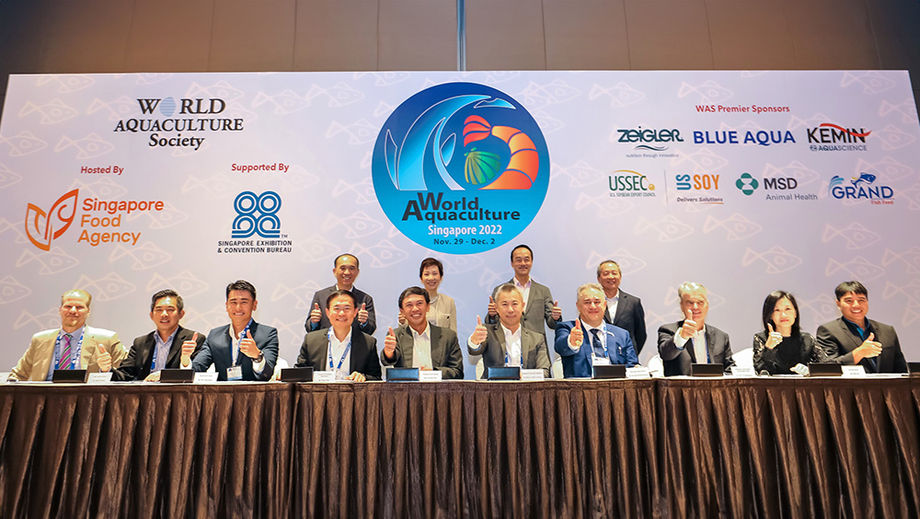 At World Aquaculture Singapore 2022, Singapore Food Agency, National University of Singapore, Temasek Life Sciences Laboratory and industry partners signed a Memorandum of Understanding to develop the AquaPolis Programme to advance Singapore’s aquaculture industry.