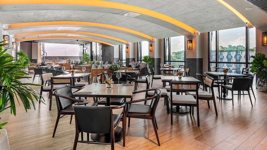 A wealth of culinary flavours await MICE groups at The Outpost Hotel Sentosa, spanning on-site restaurants like Sol & Ora (pictured) to French, Indian and Japanese dining outlets at the Mess Hall.