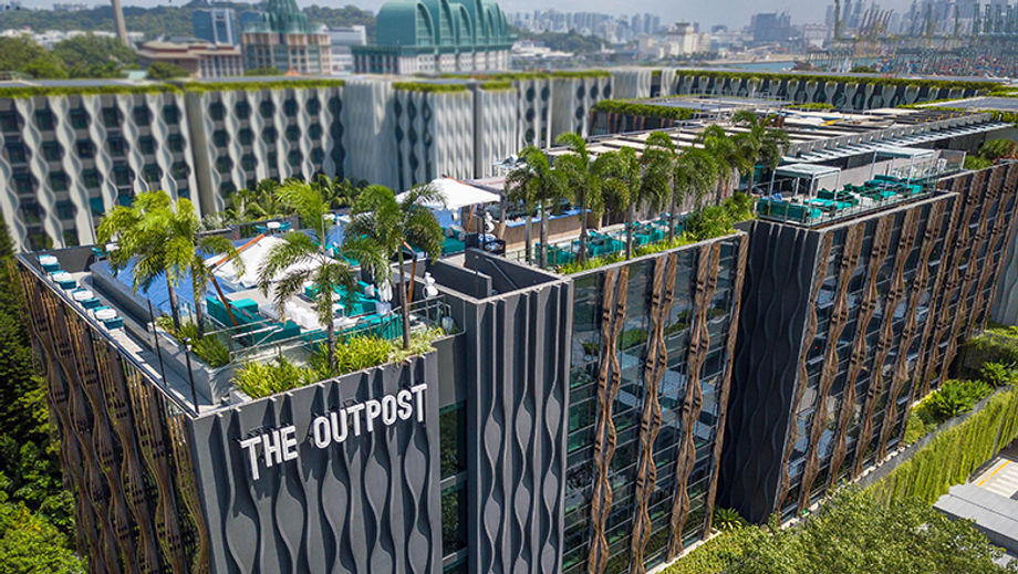 At The Outpost Hotel, it’s easy to take meetings from the conference room to the rooftop bar.