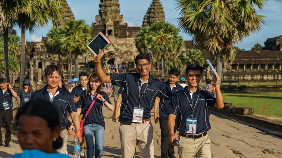 Full-day, half-day or even two-hour programmes are available for the treasure hunt teambuilding activity at Angkor Wat.