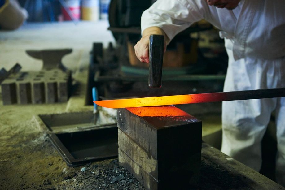 At Conrad Tokyo, guests can partake in an immersive five-hour experience into Japan’s samurai heritage, forging tamahagane steel with a master swordsmith.