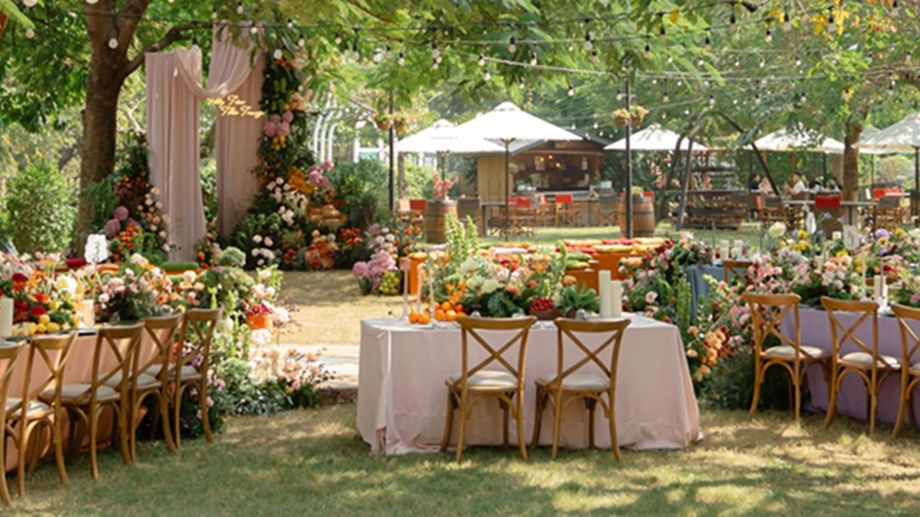 The Garden Party concept at JW Marriott Hotel & Suites Saigon comes with a "Pick It Yourself" herb-harvesting activity.