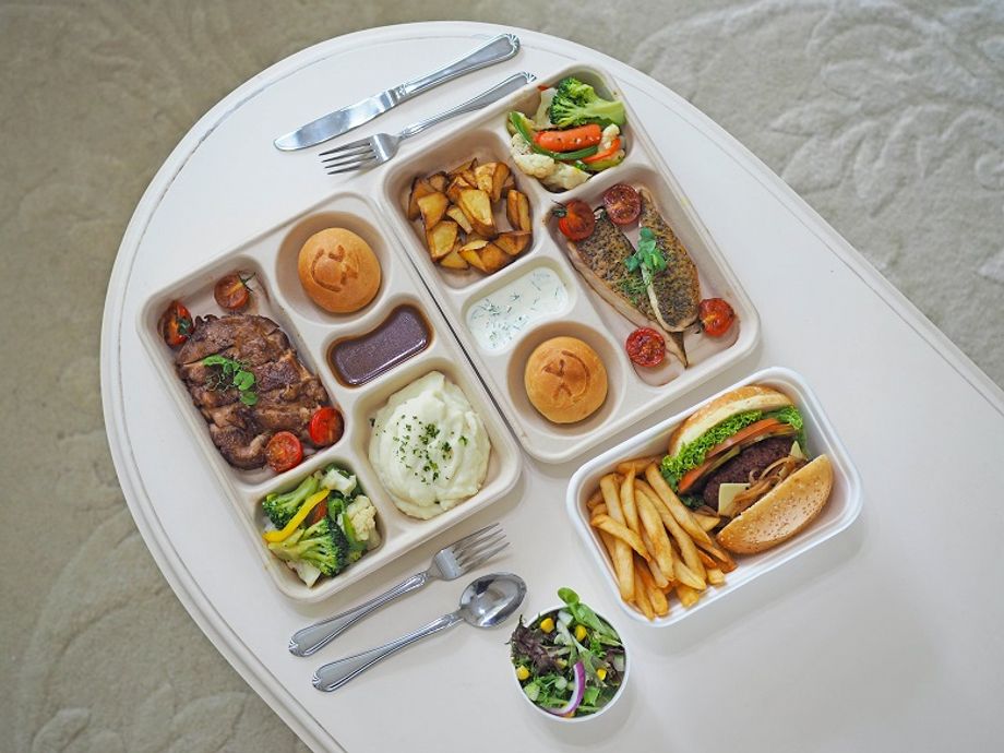 Bento sets are included as part of Crowne Plaza Changi Airport’s ‘SG55 Meet from Home’ package.