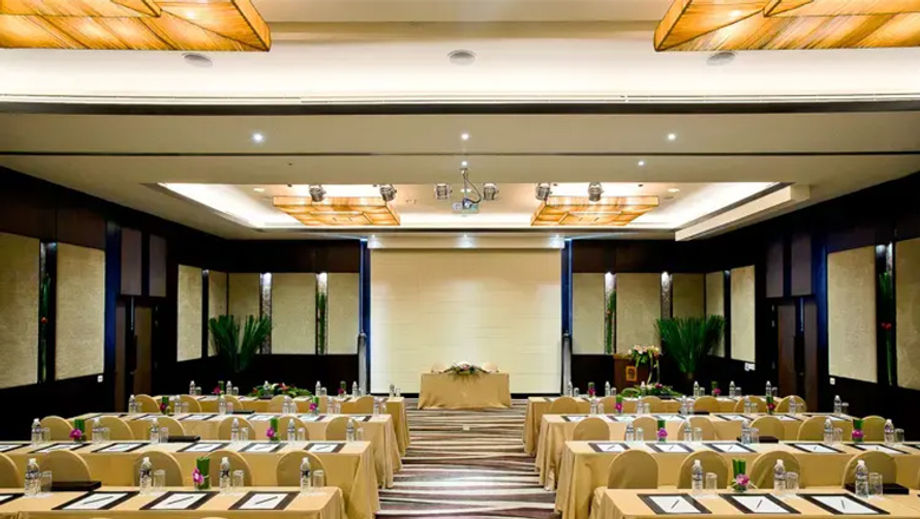 The ballroom seats 60 pax classroom-style.
