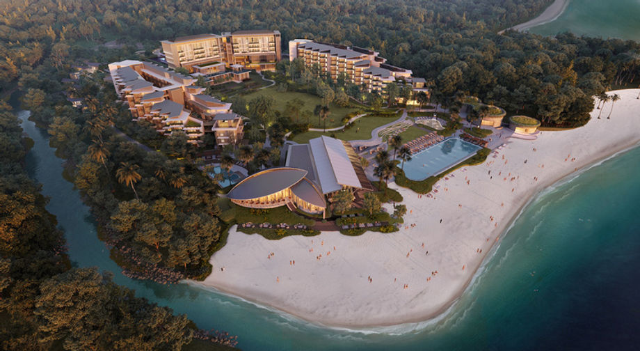 The new resort sits on a secluded corner of Langkawi’s western coastline, featuring a 600m private beach.