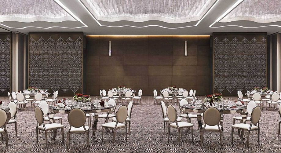 The 1,325 sqm ballroom in Pullman Doha West Bay has a 6-metre high ceiling and can accommodate up to 1,000 people in theatre-style seating.